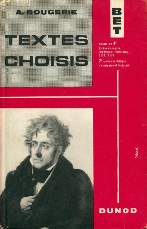 Textes choisis 4e - André Rougerie - Livre