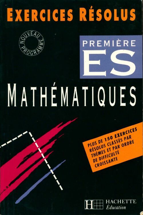 Exercices résolus. Mathématiques 1re ES - Collectif - Livre