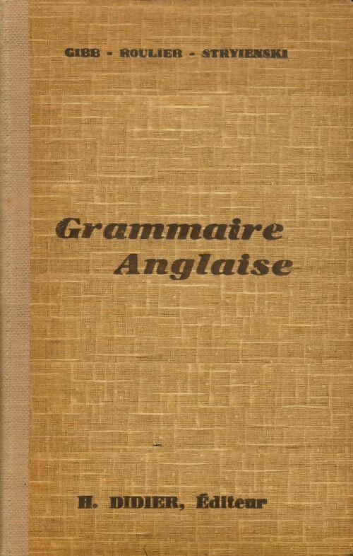 Grammaire anglaise - Gibb - Livre