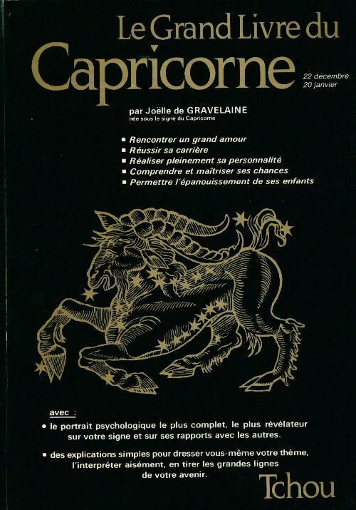 Le grand livre du Capricorne - Joëlle De Gravelaine - Livre