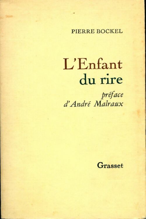 L'enfant du rire - Pierre Bockel - Livre