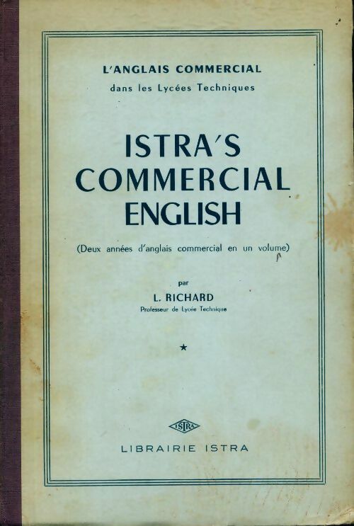 Istra's commercial english - L. Richard - Livre