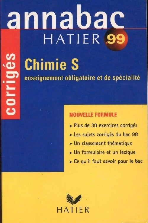 Chimie Terminale S 99 Corrigés - Yves Kaminsky - Livre