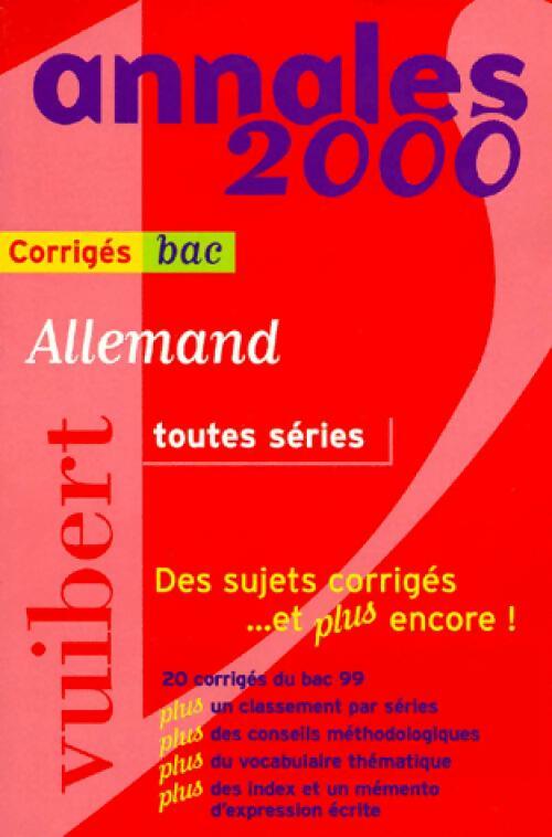 Allemand toutes séries 2000 corrigés - Fabrice Malkani - Livre