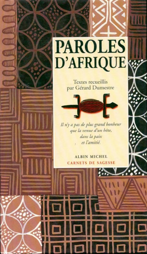 Paroles d'Afrique - Gérard Dumestre - Livre