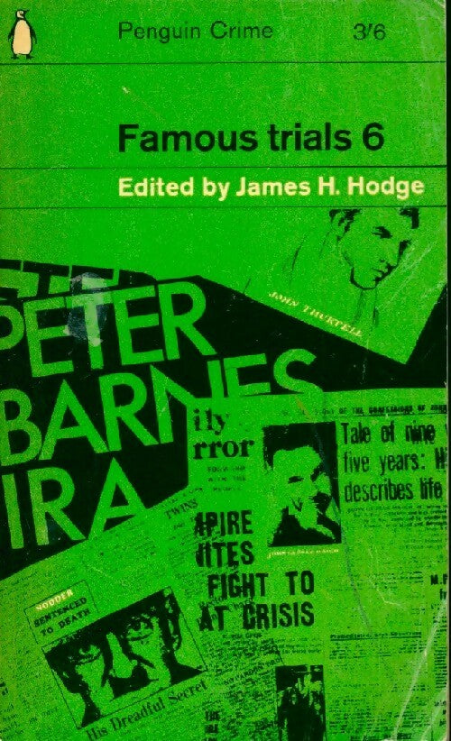 Famous trials 6 - James H. Hodge - Livre