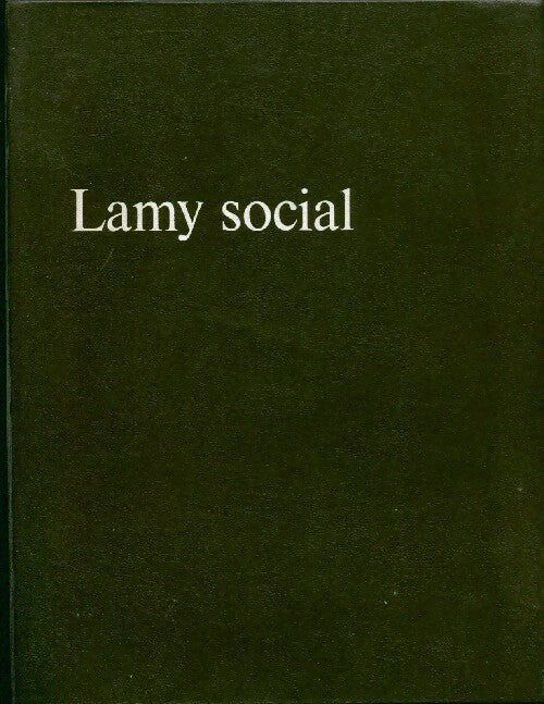 Lamy social 1970 - Inconnu - Livre