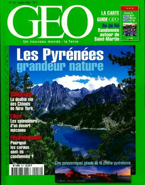 Géo n°257 : Les Pyrénées grandeur nature - Collectif - Livre