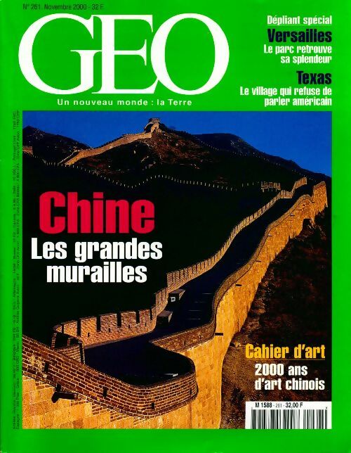 Géo n°261 : Chine. Les grandes murailles - Collectif - Livre