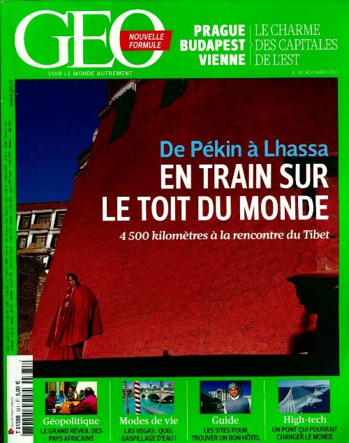 Géo n°381 : En train sur le toit du monde - Collectif - Livre