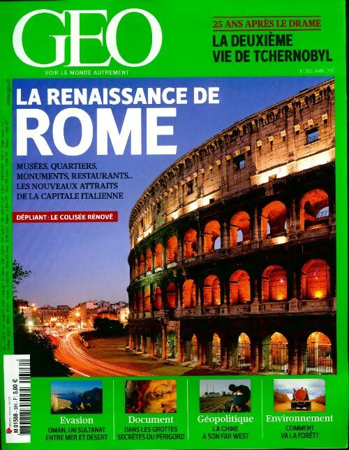Géo n°386 : La renaissance de Rome - Collectif - Livre