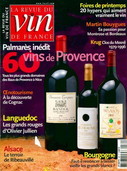 La revue du vin de France n°530 : 60 vins de Provence / Oeunotourisme - Collectif - Livre