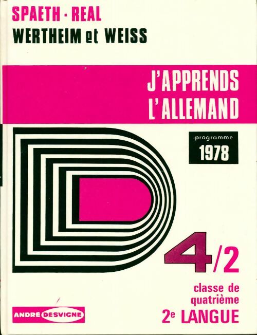 J'apprends l'allemand seconde langue 4e - A. Spaeth - Livre