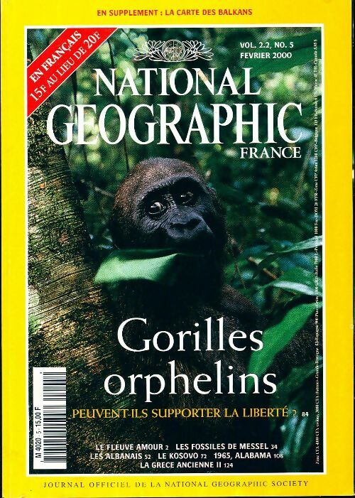 National Geographic n°5 : Gorilles orphelins - Collectif - Livre