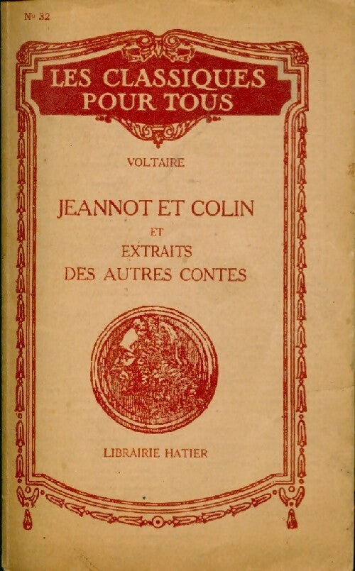 Jeannot et Colin / Contes - Voltaire - Livre