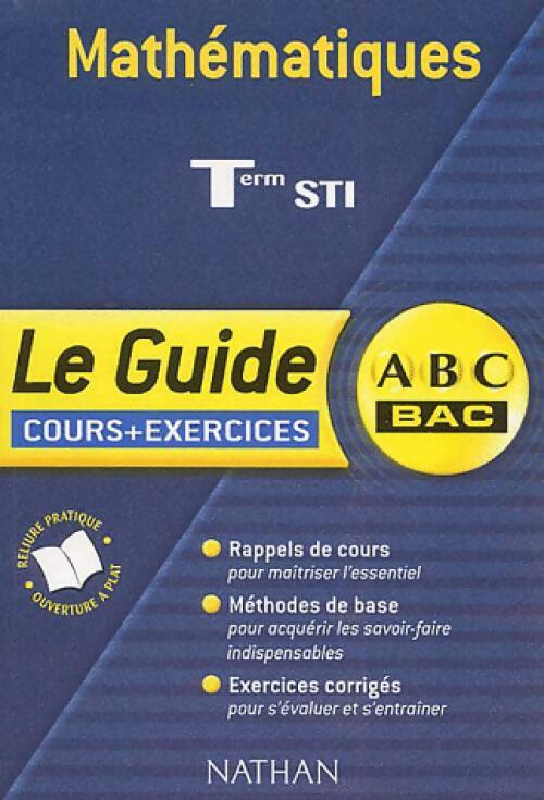 Mathématiques Terminales STI - Benjamin Bouchon - Livre