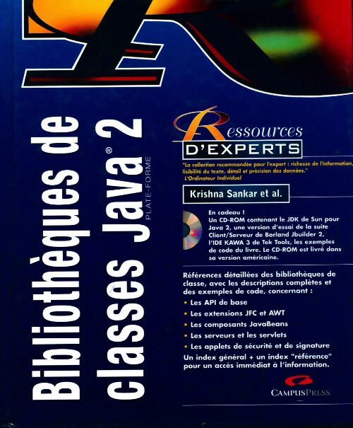 Bibliothèques de classes Java 2 - Krishna Sankar - Livre