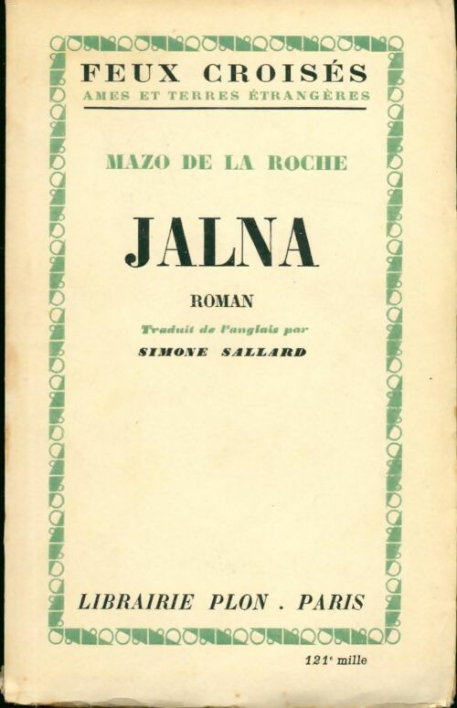 Jalna - Mazo De la Roche - Livre