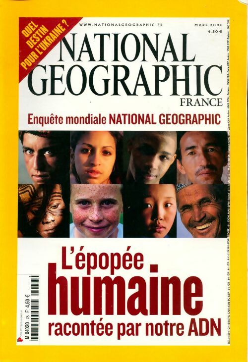 National Geographic n°78 : L'épopée humaine racontée par notre ADN - Collectif - Livre