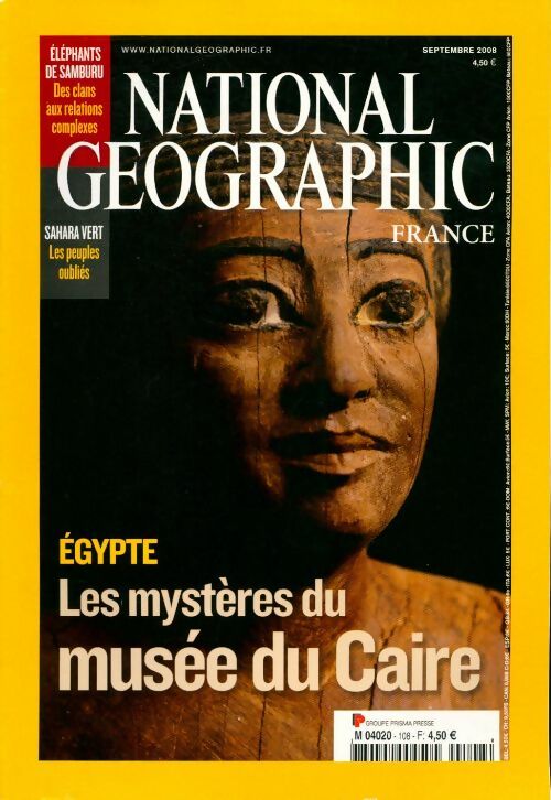 National Geographic n°108 : Les mystères du musée du Caire - Collectif - Livre