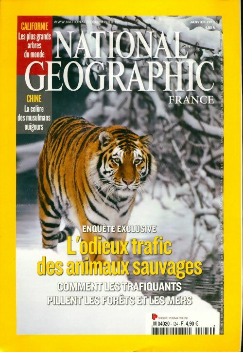 National Geographic n°124 : L'odieux trafic des animaux sauvages - Collectif - Livre