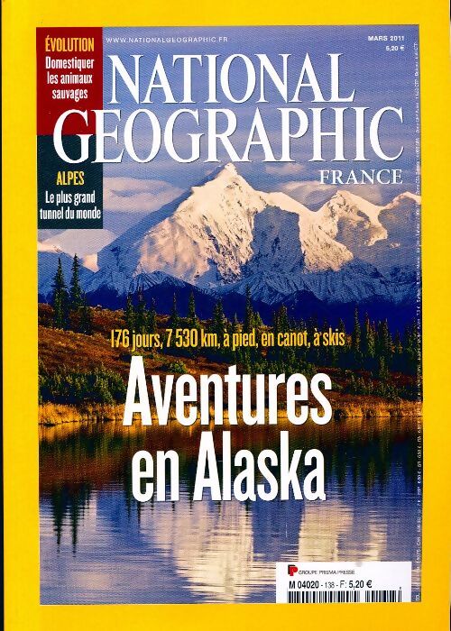 National Geographic n°138 : Aventures en Alaska - Collectif - Livre