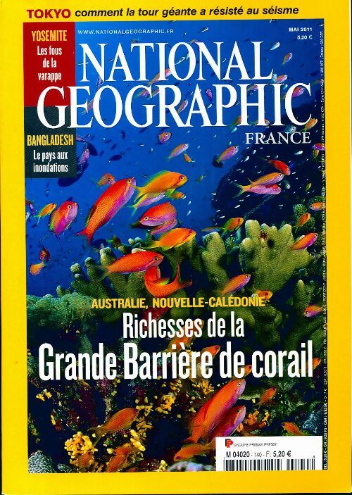 National Geographic n°140 : Richesses de la grande barrière de corail - Collectif - Livre