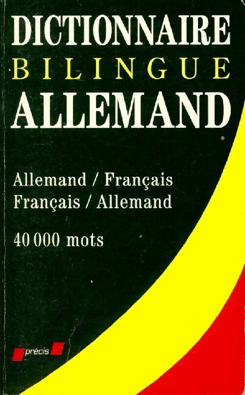Dictionnaire bilingue allemand - Inconnu - Livre