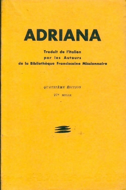 Adriana - Collectif - Livre