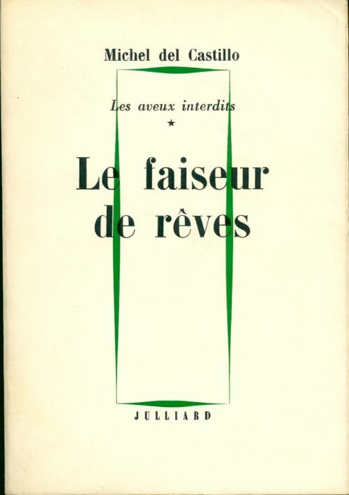 Les aveux interdits Tome I : Le faiseur de rêves - Michel Del Castillo - Livre