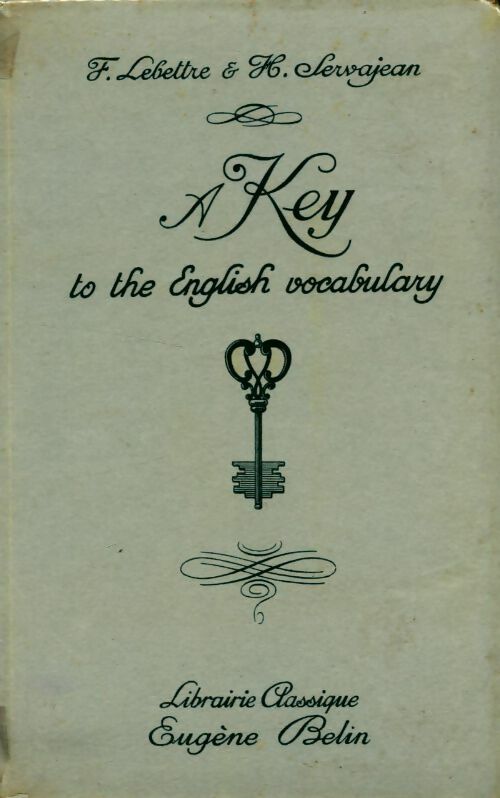 A key to the english vocabulary - Collectif - Livre