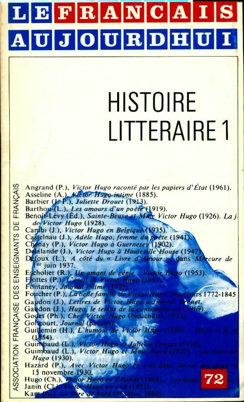Le francais aujourd'hui n° 72. Histoire litteraire 1 - Collectif - Livre