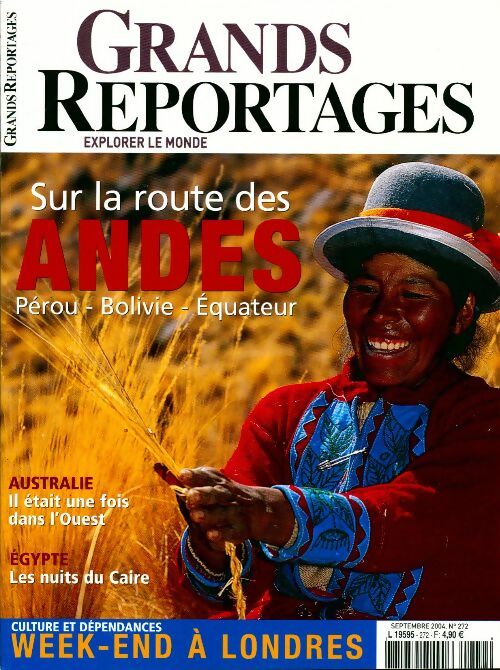 Grands reportages n°272 : Sur la route des Andes - Collectif - Livre