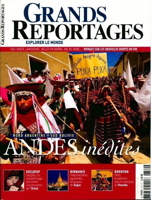 Grands reportages n°320 : Andes inédites - Collectif - Livre