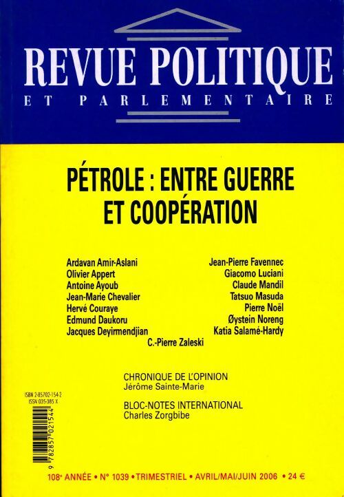 Pétrole : entre guerre et coopération - Collectif - Livre