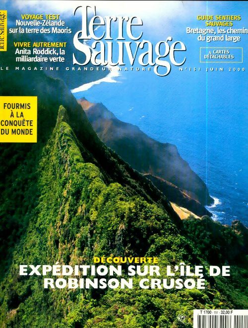 Terre sauvage n°151 : Expédition sur l'île de Robinson Crusoé - Collectif - Livre