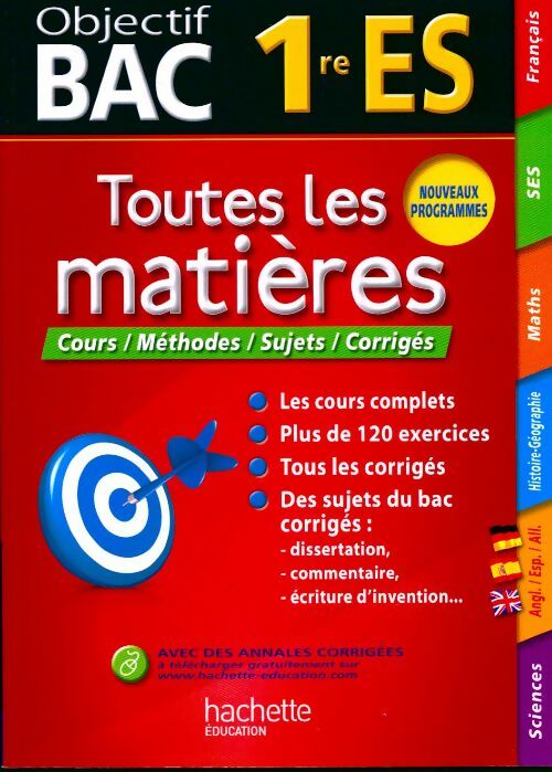 Toutes les matières 1re Es - Collectif - Livre