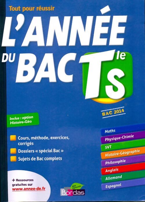 Année du bac Terminale S - Gabriel Boissière - Livre