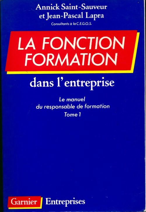 La fonction formation dans l'entreprise - Lapra - Livre