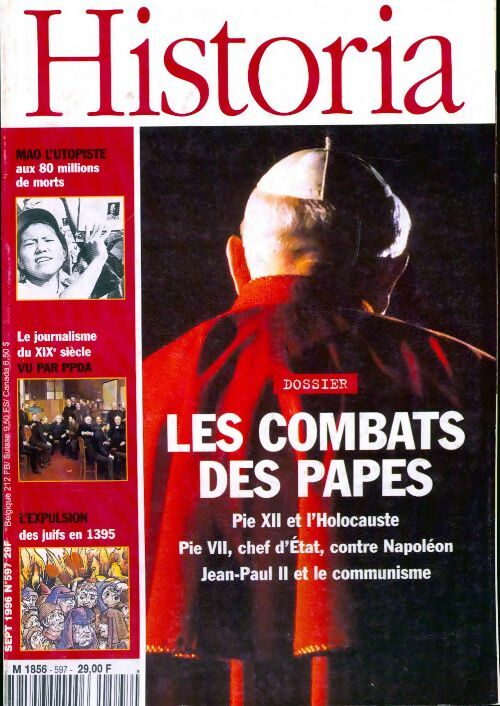 Historia n°597 : Les combats des papes - Collectif - Livre