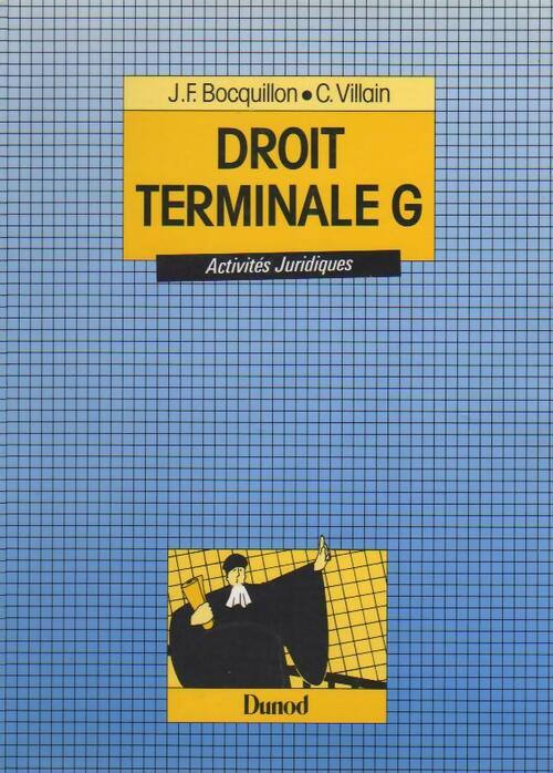 Droit Terminale G - Jean-François Bocquillon - Livre