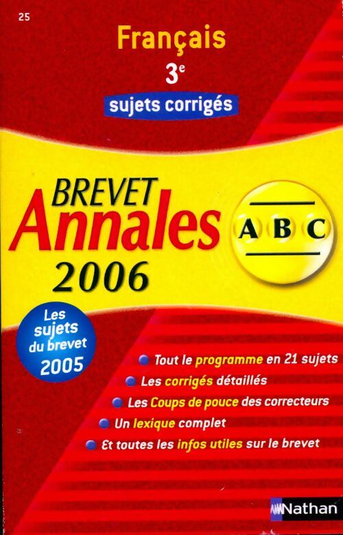 Français 3e sujets corrigés 2006 - Céline Mimouni - Livre