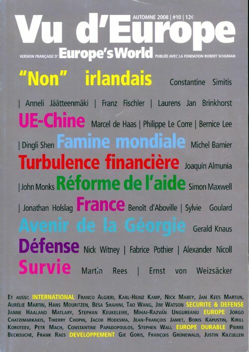 Vue d'Europe n°10 - Collectif - Livre