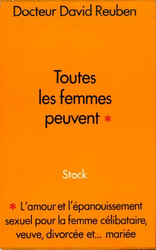 Toutes les femmes peuvent - Dr David Reuben - Livre