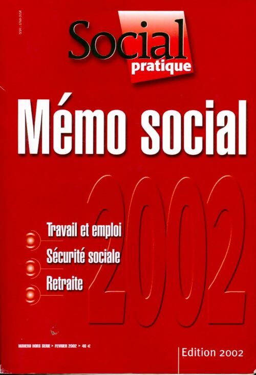 Mémo social 2002 - Sylvie Duras - Livre