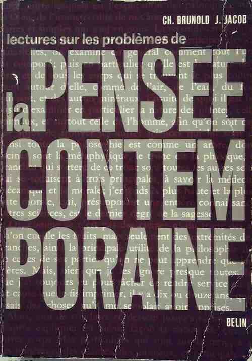 Lectures sur les problèmes de la pensée contemporaine - Ch. Brunold - Livre