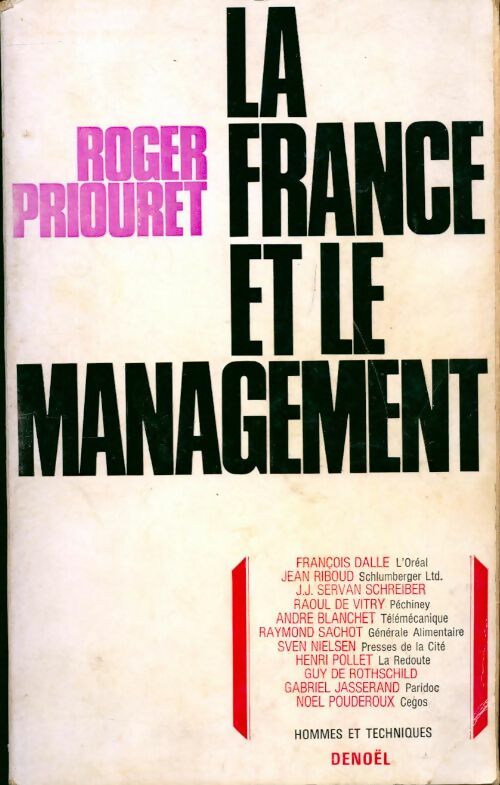 La France et le management - Roger Priouret - Livre