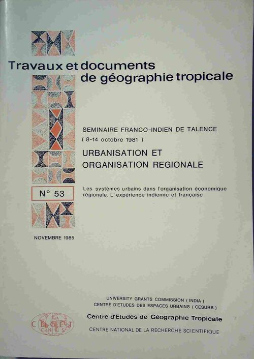 Urbanisation et organisation régionale - Collectif - Livre