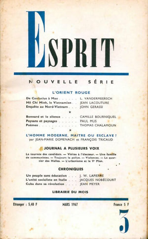 Esprit nouvelle série n°3