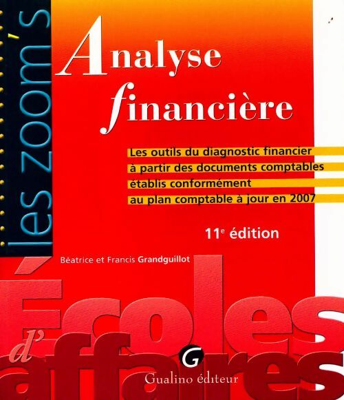 Analyse financière - Béatrice Grandguillot - Livre